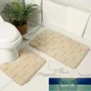 Tapis de bain 2pcs / Set CORALE TAPE TAPE TVING TIS-TO AUTOPLE SET EAU EAU DE TAPIS ABSORBUT EAU BRICK 3D PORTE PORTAGE TAPISEUR POINT UTIAL POINT EXERCICE DE DESIGNES DERNIERS STYLE