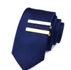 Plata Oro Negro Clips de corbata Trajes de negocios Camisa Corbata Corbata Broches Joyería de moda VS gemelos boutons de manchette