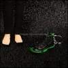 Keychains Fashion Aessory Sports Shoes Keychain Cute Basketball Key Chain Car Keys Bag Pendant Gift Diy 3 D Creative Couples Mold Drop Del Del