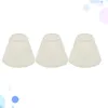 Lampe Couvre Shades 3pcs Tissu Bulle Type Shade Simple Abat-Jour Couverture De Plafond Accessoire De Lumière Pour La Maison (Blanc)