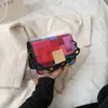 Torby na ramię modne klapki dla kobiet 2021 kolorowe przenośne torebki damskie i torebki damskie Femme Luxury Mini Square