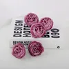 Dekorativa Blommor Kransar 5st Konstgjorda Huvud Silk Peony Rosa Fake Blomma För Bröllop Hem DIY Decor Party Födelsedag Krans Tillbehör