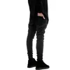 Mode Hommes Noir Skinny Jeans Pantalons Hi-Street Hip Hop swag hommes Denim Joggers pantalon Célèbre Marque Designer Hommes Pantalons 211108