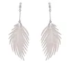 Dangle & Chandelier 2022 Women Unique Natural Big Leaf Earrings Simulated Pearls Long Trendy Jewelry Simple Drop354E