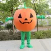 Costume da mascotte zucca di Halloween Personaggio a tema vegetale dei cartoni animati di alta qualità Festival di carnevale Vestito operato Natale Taglia per adulti Festa di compleanno Vestito da esterno