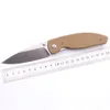 Fast Shipping Smke Knives TRM Atom Pocket Folding Knife Satin 14C28N Blade Micarta Handle Tactical Survival Knife Outdoor Camping Tools