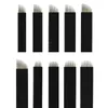 500 szt. 0.18mm Flex Nano Laminas Microblading Tebori Agulha 12/14/18 U Kształt Igła do Tatuażu Mikroblading Microblading Blades Black 210324