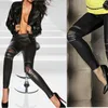Черные сексуальные брюки женские кожаные кожаные Zains Leggings растягивающие тонкие брюки для девочек одежда высокая капризов повладение 2021 женские капризы