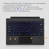 Suporte para teclado Bluetooth para Microsoft Surface Pro 3 4 5 6 7 Go 1 2 sem fio retroiluminado árabe hebraico russo teclado espanhol