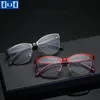 Sunglasses Metal Cat Eye Reading Glasses Spring Hinges Women Presbyopic Anti-Blue Light Blocking Hyperopia Eyeglasses For Parents Eyewear