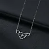 Hanger kettingen modieus eenvoudige punk gotisch titanium staal hoge kwaliteit geluk nummer 8 mannen en vrouwen paar ketting sieraden verjaardag p