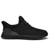Erkekler Koşu Ayakkabıları Mesh Sneaker Nefes Açık Siyah Çizgi Yumuşak Koşu Yürüyüş Tenis Ayakkabı Calzado Deportivo Para Hombre