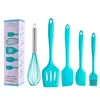 Silikon Mutfak Seti Set Kek Araçları 5 PCSSET Yumurta Çırpıcı Barbekü Fırçası Kazık Sızan Spatula DIY Pişirme Aracı7128114