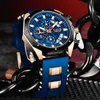 LIGE mode hommes montres haut de gamme de luxe Silicone Sport montre hommes Quartz Date horloge étanche montre-bracelet chronographe 210804266y