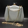 Kvinnor Clutch Handbag Wedding Bridal Evening Bags Crystal Flower Sunflower Rhinestone Purse Bag253b