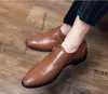 Mens Penny Loafers Leather Business designer Dress Shoes for Men Quality Hand Painted Slip On Male Footwear luxurys shoe