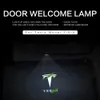 Tesla Model 3モデルX S y LED車のドア歓迎光プロジェクターのロゴゴーストシャドーシャドウランプ