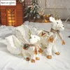 Christmas Decorations For Home Lovely Snowman Doll Standing Toys Tree Ornaments Xmas Year Gifts Kids 211018