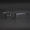 Vintage sans vis ronde titane acétate lunettes cadres hommes femmes myopie optique prescription lunettes rétro cercle lunettes Fas251q