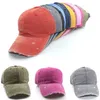 Party Hats Water washes holes Sun hat 11 Styles Retro Baseball Cap adult summer Adjustable Trucker Hat Festive T2I52192