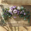 Decorative Flowers & Wreaths Christmas Artificial Silk s Swag Arch Decor Peony Backdrop Handmade Garland Home Hanging Wreath7658453