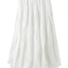 Boho Long Skirts for Women Harajuku Korean Style White Black Maxi Teenagers High Waist School 210619