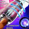 NXY Sex Masturbators Full Automatic Rotating Male Masturbater Telescopic Adult Stroker Toys Real Vagina Sucking Vibrator Handsfree Machine 220127