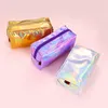 Bolsa de almacenamiento de viaje impermeable transparente de varios colores, bolsa de maquillaje láser, bolsa de cosméticos, bolsas de lavado para mujer, bolso organizador de moda, bolso pequeño