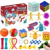 Party Favorit Christmas Blind Box Fidget Leksaker 24 dagar Advent Calendar Kneading Music Gift Set Xmas Countdown Barnens gåvor