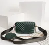 classic high quality luxury designer bag 2 piece set diagonal handbag lady fashion messenger bags leather handbags wallet free ship
