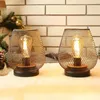 Lampes de table Lampe de cage en métal Accent sans fil avec batterie de chevet d'ampoule LED pour les mariages GardenEgg Shape6237919