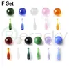 6 Styles Slurpers Smoking Accessories With Ruby Pearls/Pills 12mm 14mm 20mm 22mmOD Glass Marbles Screw Set For Terp Slurper Quartz Banger Nails Rigs