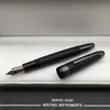 Lüks MSK-149 Siyah Reçine Cassic Fountain Pens 4810 Iridium NIB Ofis Okulu Seri N265V ile Yüksek Kaliteli Yazma Mürekkep Kalemi Malzemeleri