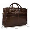 Travel Laptop Bag for Men Large Genuine Leather Handbag Male Business Briefcase Fashion Real Cowhide Computer Shoulder