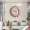 Vägg klockor lyx digital klocka kreativ mekanism tyst europeisk stil stort vardagsrum sovrum reloj pared heminredning 6