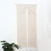 Tapices Boho macramé pared colgante puerta cortina tejido hecho a mano tapiz para boda decoración del hogar sala de estar adorno de fondo