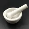 Lab Supplies 1PCS DIA 60mm 80mm 100mm 130mm 160mm Porcelain Mortar And Pestle White Mixing Grinding Bowl Set