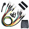 11 Pcs Fitness Resistance Bands Set Gym Equipment Exercise Pull Rope Trainingkout Elastic WLL532