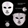 Maschera facciale a LED Ringiovanimento della pelle del fotone 7 Luci Rimozione della cicatrice Trattamento dell'acne antietà Uso domestico wireless USB