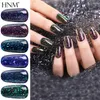 unhas brancas com glitter preto