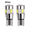 10 pçs / lote Bulbos do carro branco CANBUS T10 W5W 5630 6SMD LED para Auto Licença de Licença Lâmpada de Luz 12V