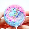 100ml Unicorn Puff Slime Plastic Clay Light Colorful Modeling Polymer Sand Fluffy Plastilina Gum per giocattolo fatto a mano 0368