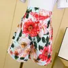 2021 Kids Girls Fashion Summer 2 PCS Sets Print Floral Chiffion Flower Outfits Retail Clothers9130224