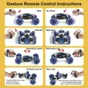 RC CAR 4WD R CONTROL CROW CREET CAR GETURE индукционная скручивание внедорожников Дрифт RC игрушки с легкой музыкой 211029