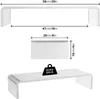 DM053 Clear Acrylic Stand Riser for PC Computer Monitor/Laptop and TV (50cm X 20cm / 30kg Capacity) + 2 Year Warranty