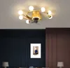 Nordic Stil Stepless Karartma Uzaktan Fan Işık Kontrol Plastik Fansız Stealth Avize Yatak Odası Yemek Odası Tavan