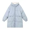 Diamant Jacket Vinter Tjock Varm Down Cotton Parka Coat Kvinnors Casual Loose Korean Style Jacket Ladies Hooded 211130