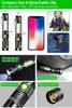 8000LM USB Rechargeable Flashlight Super Bright Magnetic LED Torch with Cob Sidelight a pocket clip Zoomable for Camping 2103224824044