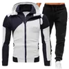 Survêtements pour hommes Maycaur Marque Solide Couleur Casual Loose Sweat à capuche Pantalon de garde Costume deux pièces Tendance de la mode Pull de grande taille hiver