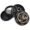 52mm Diamond Herb Grinder Dierpatroon Tabak Muller Crusher 4 Lagen Metalen Grinders Roken Accessoires ZZA3321